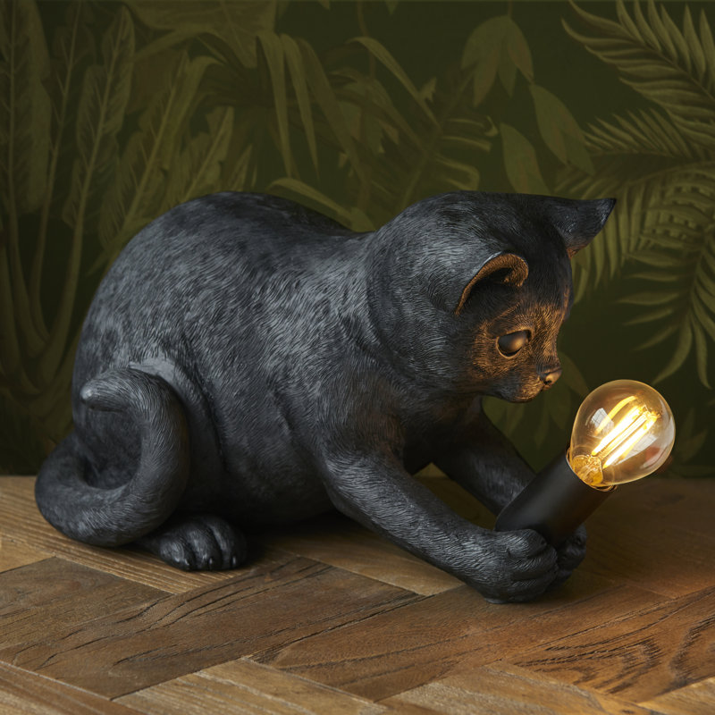 Switzer Resin Novelty Lamp, Black
