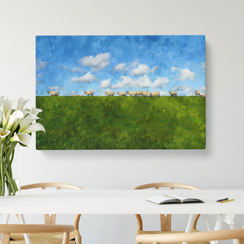 Flock Of Sheep Vol.4 - Wrapped Canvas, 40cm H x 60cm W x 3cm D