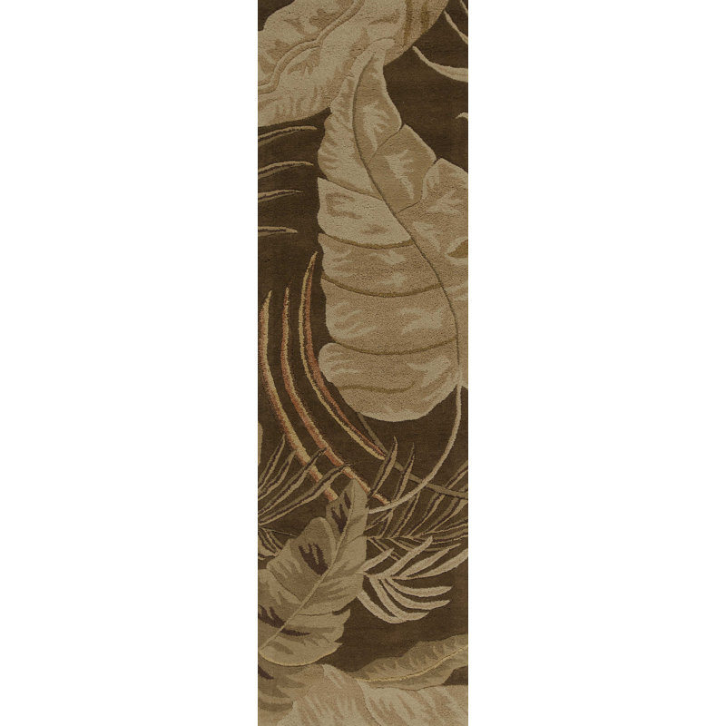 Tapis en laine touffeté à la main Saltford, Tapis de couloir 2 pi 3 po x 8 pi