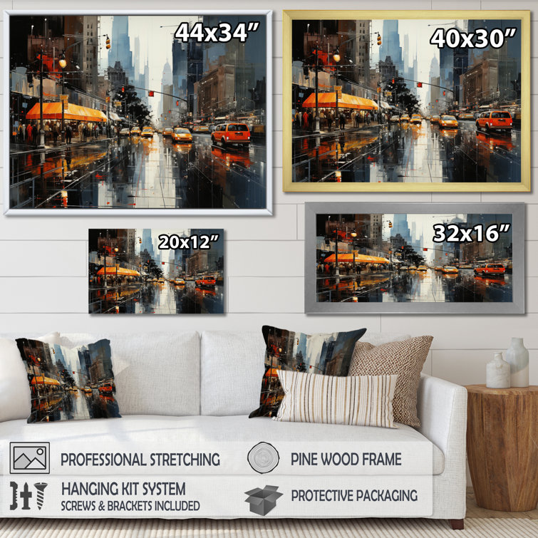 Latitude Run® Cityscape Collage II On Canvas Print | Wayfair