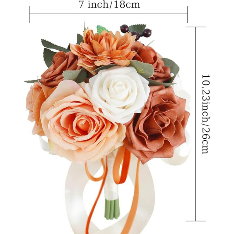 Bouquet de mariage, Orange