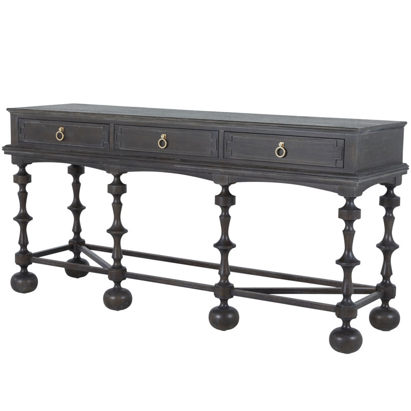 Arrington 76" Console Table, Cerused Ash