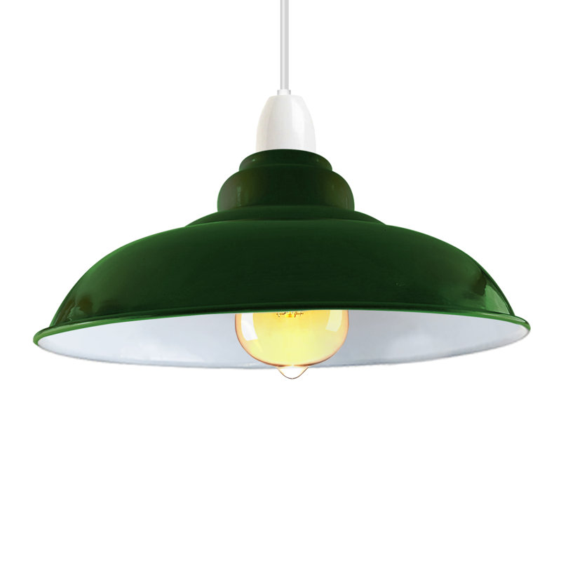 Lonnia 13.5cm H Metal Semi Curvy Lamp Shade ( Uno ), Green