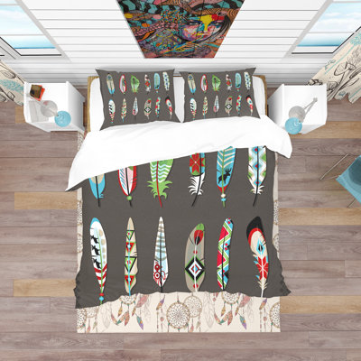 Housse de couette rustique en microfibre noire