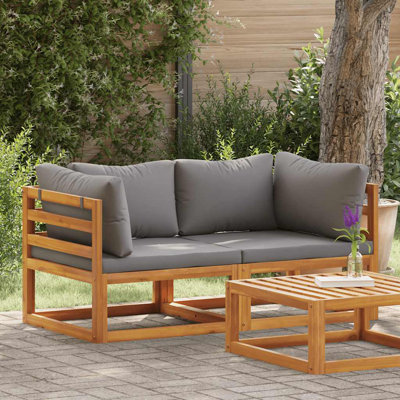 Chaise de patio avec coussins Fernley