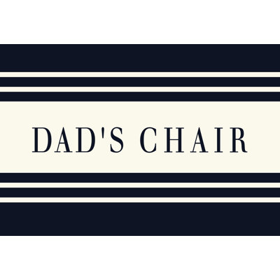 Dads Chair - Wrapped Canvas Print