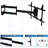 Mount-It! Full Motion Wall Bracket Long Arm TV Mount | 40 in. Extension Arm Fits 42 - 80 in. Screens