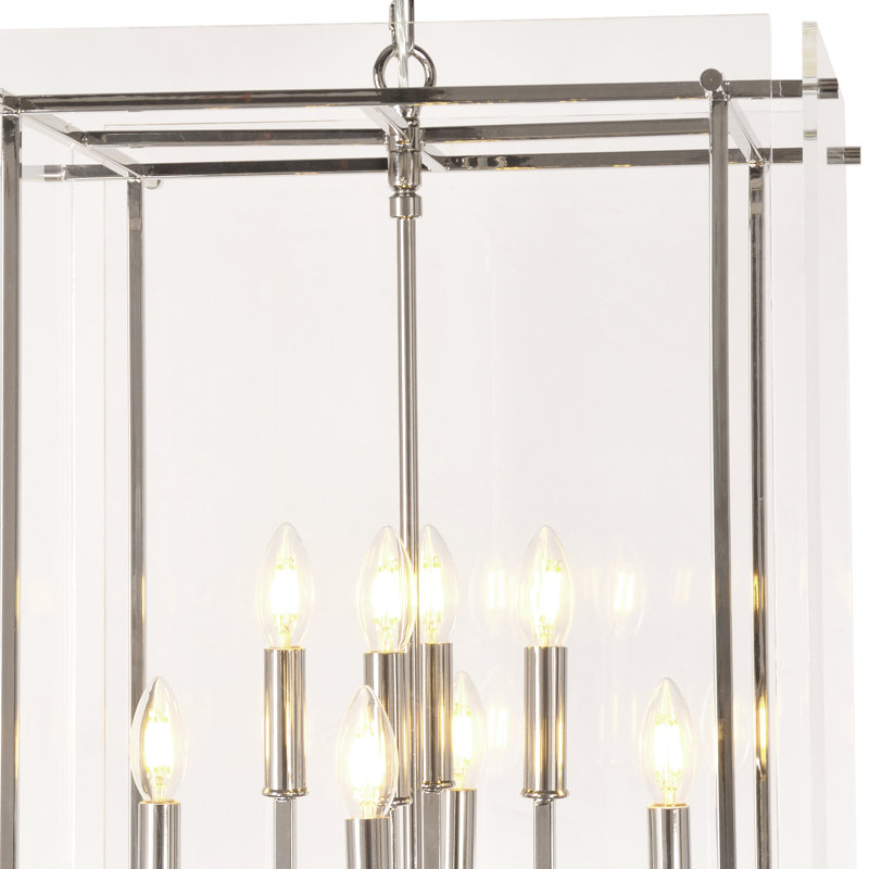 Luminaire suspendu rectangulaire 8 lumières