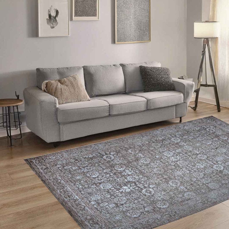 Emerald Noir Brown And Beige Area Rug, Rectangle 200 x 300 cm