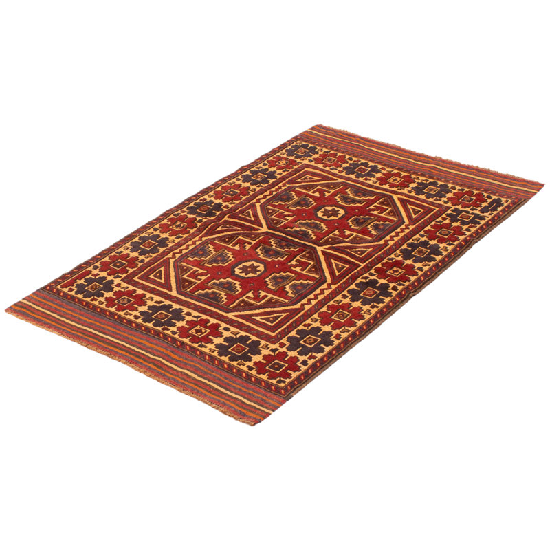 Tapis rouge tadjik 3 pi 11 po x 6 pi 4 po