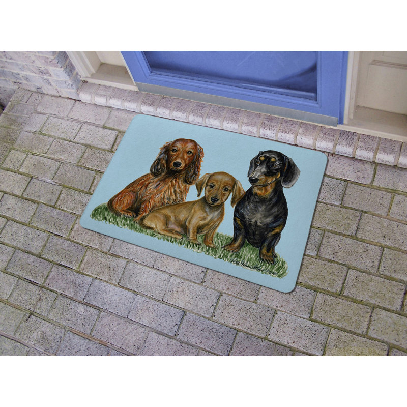 Henninger Non-Slip Doormat, Rectangle 1'6" x 2'2"