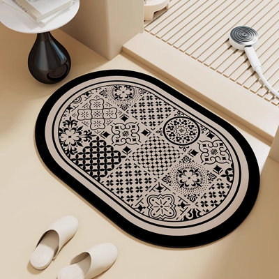 Absorbent Non-Slip Quick-Dry Bathroom Rug