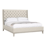Michael Weiss California King Tufted Upholstered Panel Bed