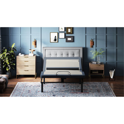 King Os65 Adjustable Bed Base: Head/foot Tilt & Lumbar Adjust, 3 Calming Massaging Modes For Size: Tilt, Lumbar, Refreshing Energizing Massage Intensities