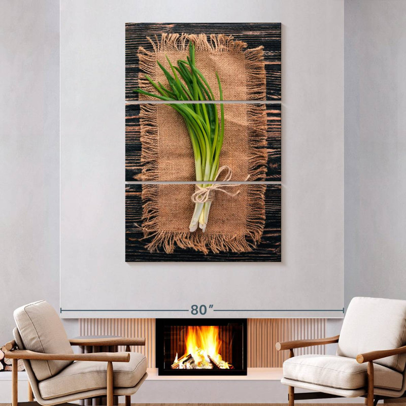 Harnek Bundled Scallions, 74" H x 48" W