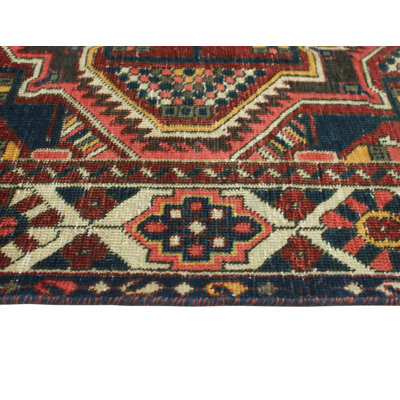 Khyion Distressed Antonio Navy Rug