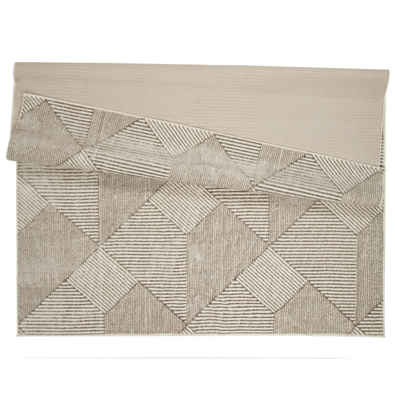 Tanja Collection Modern Geometric Area Rug, Rectangle 7'10" x 10'