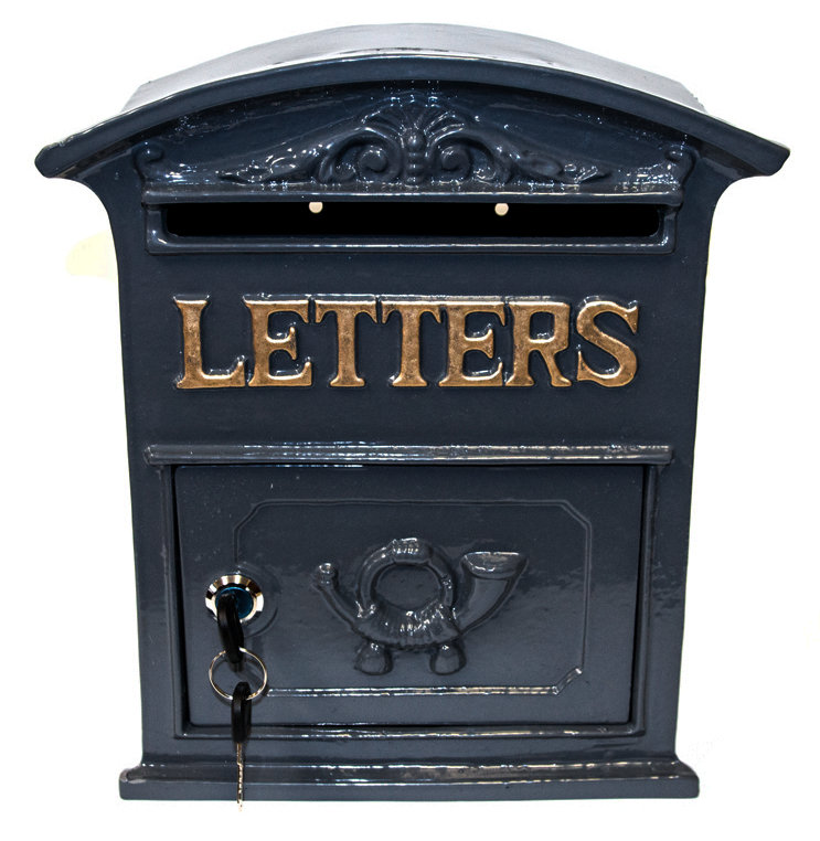 Bosserman Metal Wall Mounted Post Box