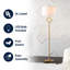Lampe sur pied 63 po Safflower