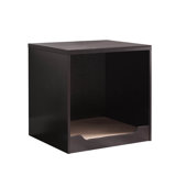 Home Pet End Table with Removeable Mat in Red Cocoa