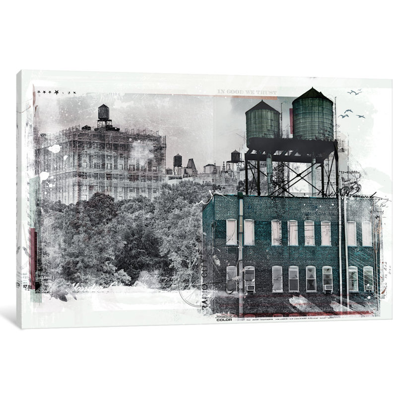 « ny », impression sur toile tendue, H 8 po x l 12 po x P 0,75 po