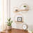 Decorative Round Metal Hanging Wall Shelf Sculpture for Home Decor - Modern Wall Art Accent for Office and Living Room - Set of 3, 16", 14", 12", Bronze-1577832339