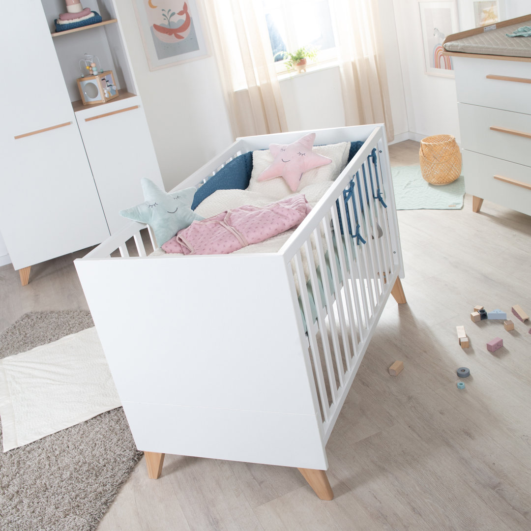 2 in 1 Baby- & Beistellbett Leon 60 x 120 cm