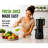Zulay Kitchen Cold Press Juicer 5" Wide Chute, 50 Rpm Slow Masticating Juicer For Less Oxidation Patented For High Juice Yield, 4-part Filtration, Stainless Steel Blades For Whole Fruits & Vegetables - Black-119237741