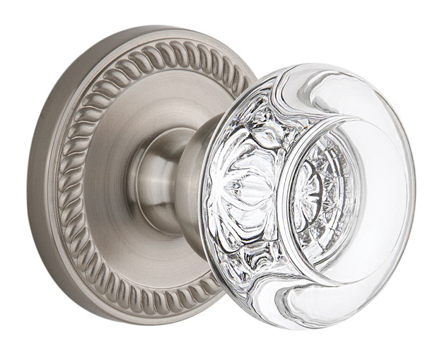 Rosace Grandport Newport, Nickel satiné