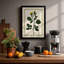 Yellow Flowering Stem Botanical - Framed Print-1165774656-1165774658