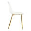 Fauteuil transparent confortable et confortable pour les repas - expérience relaxante Élégant siège à pieds en métal doré Design chic