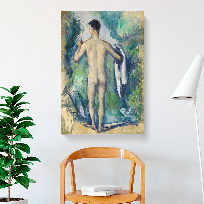 Standing Bather by Paul Cezanne - Wrapped Canvas Painting, 60cm H x 40cm W x 3cm D