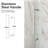 56"-60"W X 72"H Frameless Single Sliding Shower Door – 5/16" (8Mm) Clear Tempered Glass, Bypass Design-121998752