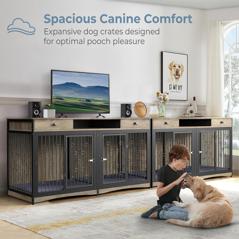 Crate Furniture Tv Stand Dog Kennel Plans Crate Entertainment