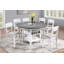 Table de salle à manger à hauteur de comptoir blanche / grise 1Pc-1379732953