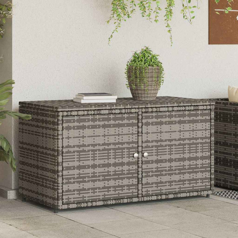 Armoire de rangement de jardin en acier PE gris