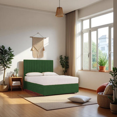 Upholstered Bed with Mattress