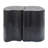 2-In-1 Irregular MGO End Table, Split Design, Small Space Friendly,Indoor Outdoor Use,Black Color-55043666