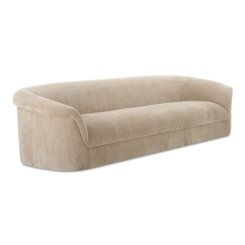 Canapé en velours 109 po Arthur, Beige