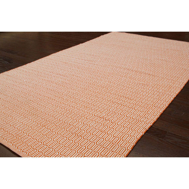 Keen Apricot Chleo Trellis Rug, 8' x 10'