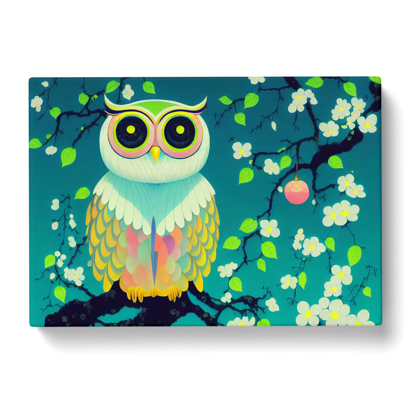 An Illuminating Owl - Wrapped Canvas, 50cm H x 76cm W x 3cm D