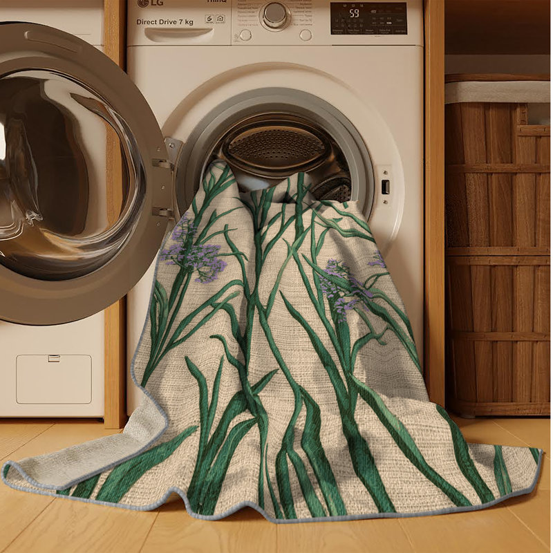  Tapis lavable en salsifis, Carré 6 pi