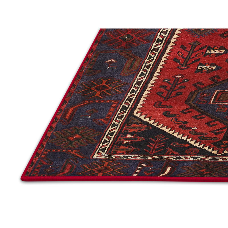 Tapis jaune clair/marron/noir Pennsburg, Rectangle 5 pi x 7 pi