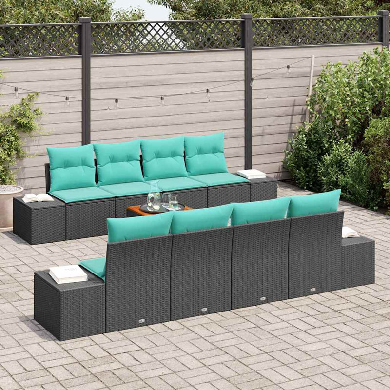 Ensemble de canapé de jardin 9 pièces vidaXL