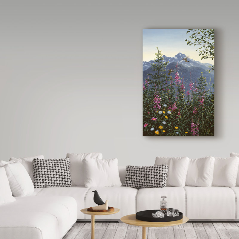 «Hummingbirds» par Fazulla, impression sur toile tendue, H 47 po x l 30 po x P 2 po