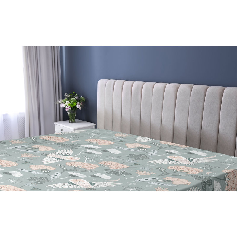 Drap-housse Ambesonne Birds and Nature, Drap-housse de taille simple