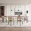 Durable Metal Accent Chairs, Bouclé Fabric, Modern Style For Dining & Living