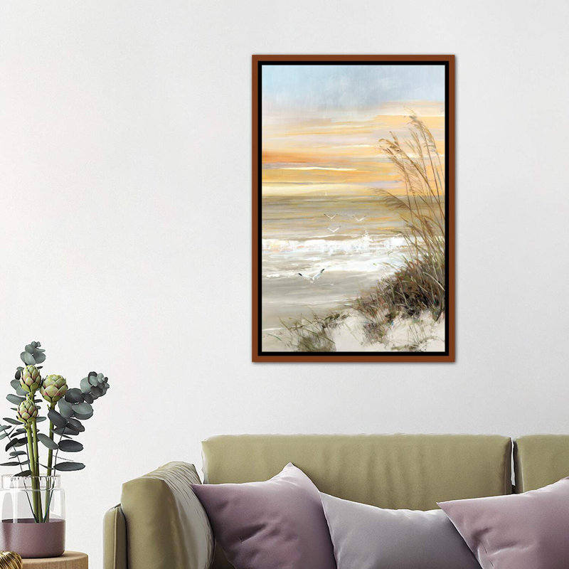 «Summer Solstice» par Sally Swatland - reproduction d'art, H 26 po x l 18 po x 1,5 po, Toile avec cadre en bois classique