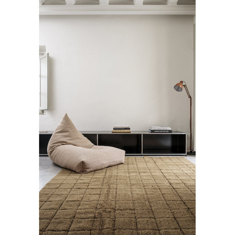 Tapis en laine tissé à la main Mosaic, Rectangle 5 pi 7 po x 7 pi 10 po