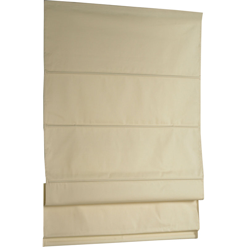 Blackout Roman Shade, Ivory, 63"L, 40"W